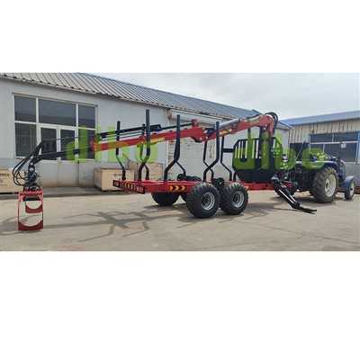 Древесный кран с трейлером